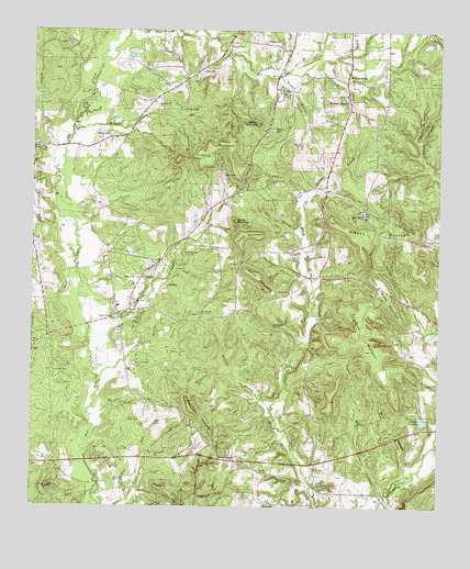 Pryor Mountain, TX USGS Topographic Map