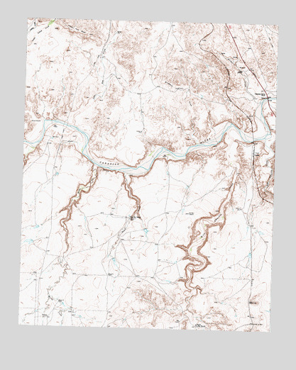 Puente, TX USGS Topographic Map