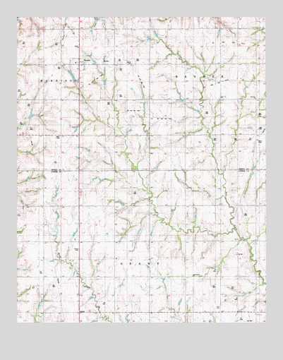 Putnam, OK USGS Topographic Map