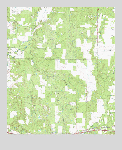 Putnam North, TX USGS Topographic Map
