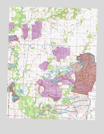 Pyatts, IL USGS Topographic Map