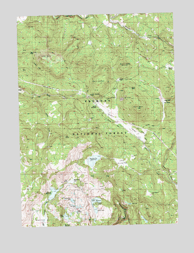Quartz Valley, OR USGS Topographic Map