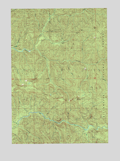 Quartzville, OR USGS Topographic Map