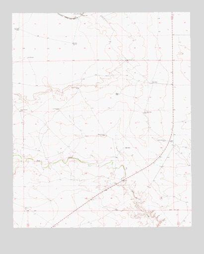 Alamo Ranch, NM USGS Topographic Map