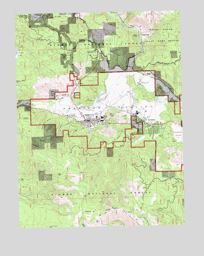 Quincy, CA USGS Topographic Map