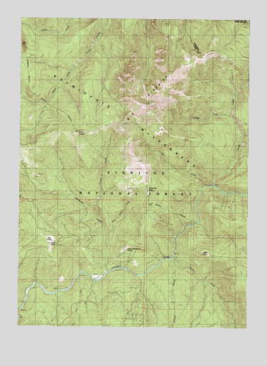 Big Craggies, OR USGS Topographic Map