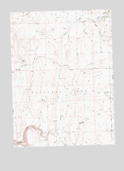 Big Creek Ranch, ID USGS Topographic Map