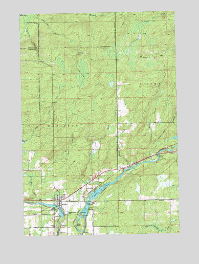 Radisson, WI USGS Topographic Map