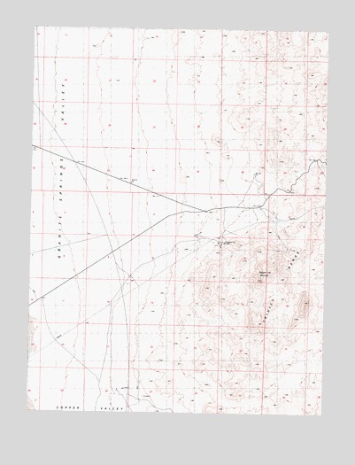 Ragged Top Mountain, NV USGS Topographic Map