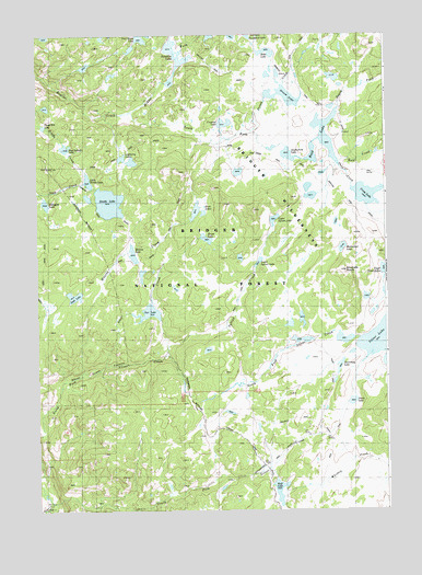 Raid Lake, WY USGS Topographic Map