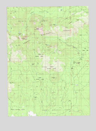 Rainbow Mountain, CA USGS Topographic Map