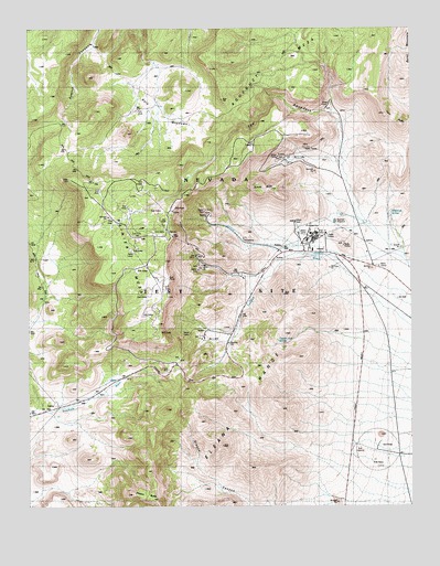 Rainier Mesa, NV USGS Topographic Map