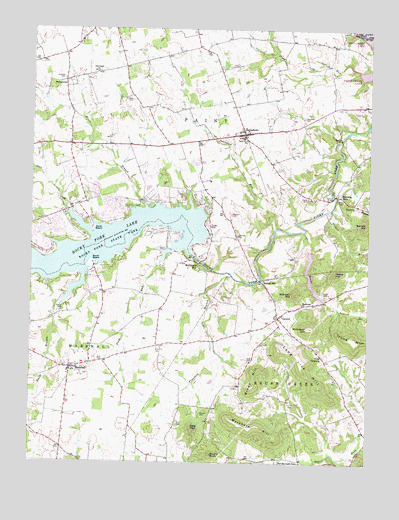 Rainsboro, OH USGS Topographic Map