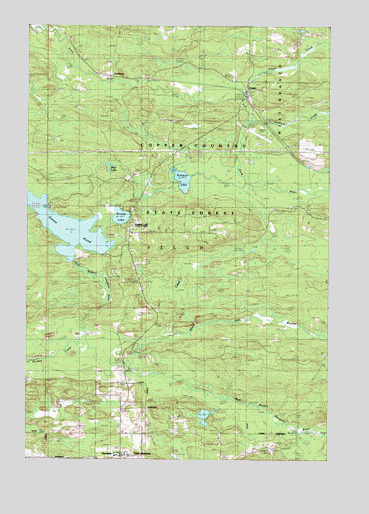 Ralph, MI USGS Topographic Map