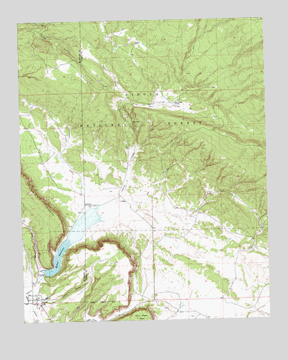 Ramah, NM USGS Topographic Map