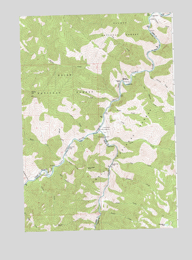 Ramey Hill, ID USGS Topographic Map