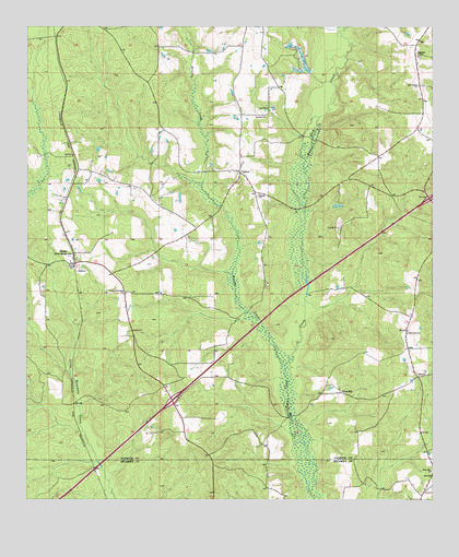 Range, AL USGS Topographic Map