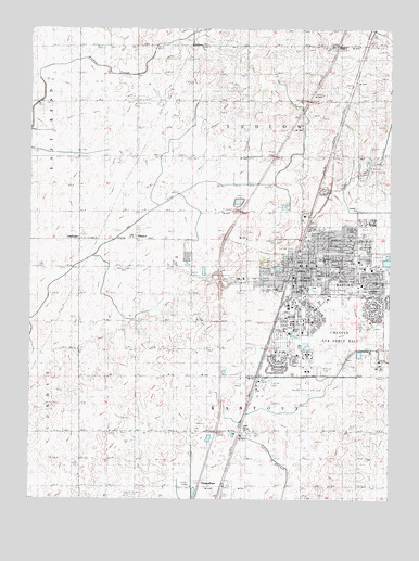 Rantoul, IL USGS Topographic Map