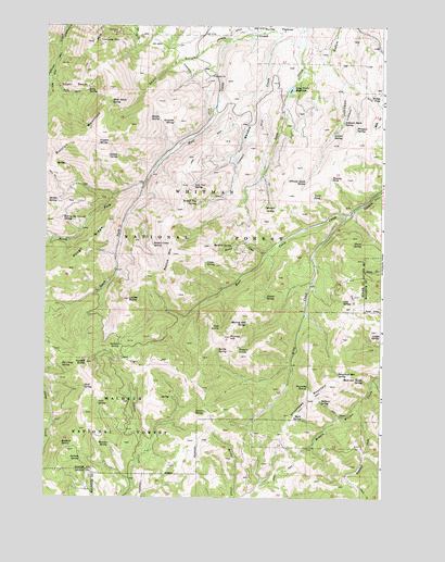 Rastus Mountain, OR USGS Topographic Map