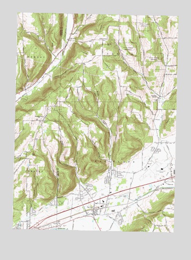 Big Flats, NY USGS Topographic Map