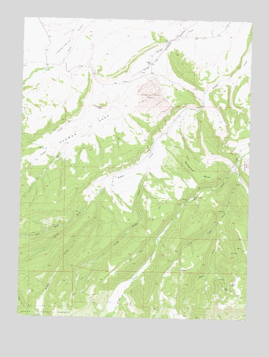 Rattlesnake Butte, CO USGS Topographic Map