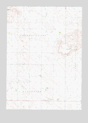 Rattlesnake Butte West, SD USGS Topographic Map