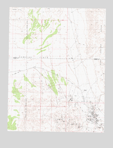 Rawhide, NV USGS Topographic Map