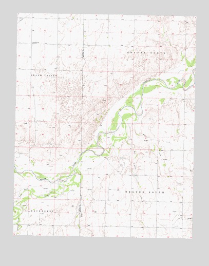 Red Horse Creek, OK USGS Topographic Map