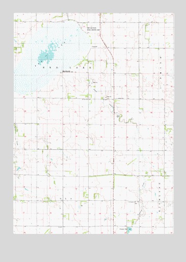 Red Lake East, SD USGS Topographic Map
