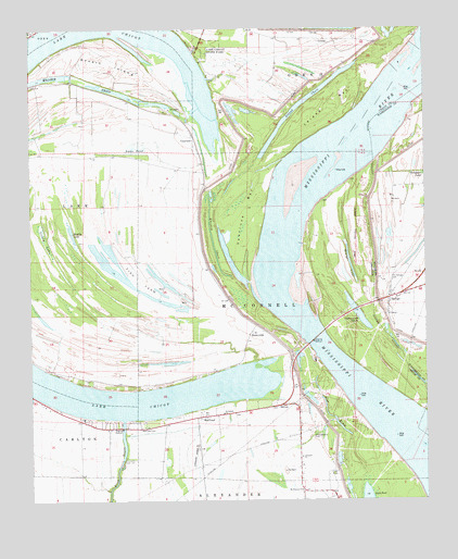 Red Leaf, AR USGS Topographic Map