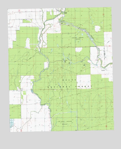 Red Rock, MS USGS Topographic Map