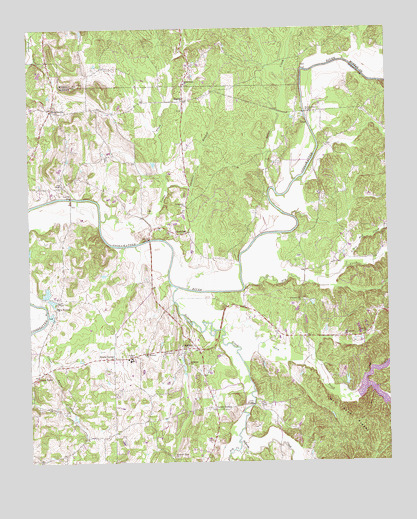 Redbud, GA USGS Topographic Map