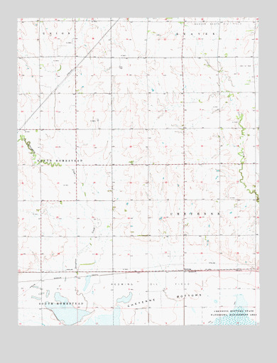 Redwing, KS USGS Topographic Map