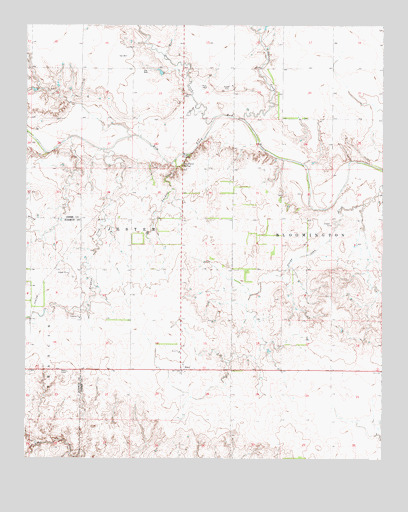 Reed, OK USGS Topographic Map