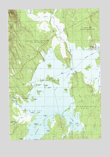 Big Lake, ME USGS Topographic Map