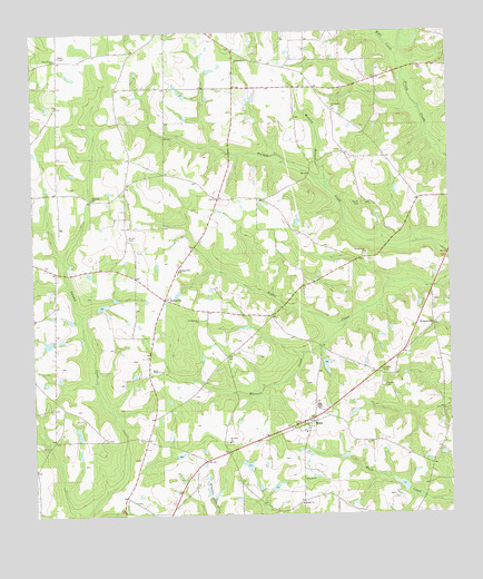 Reno, GA USGS Topographic Map