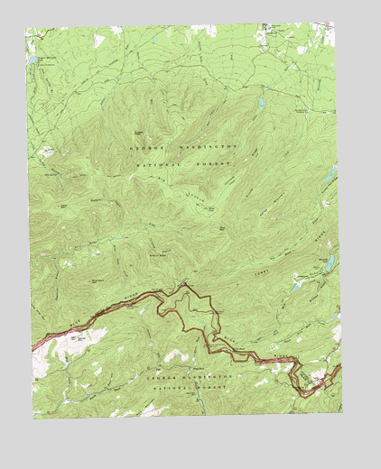 Big Levels, VA USGS Topographic Map