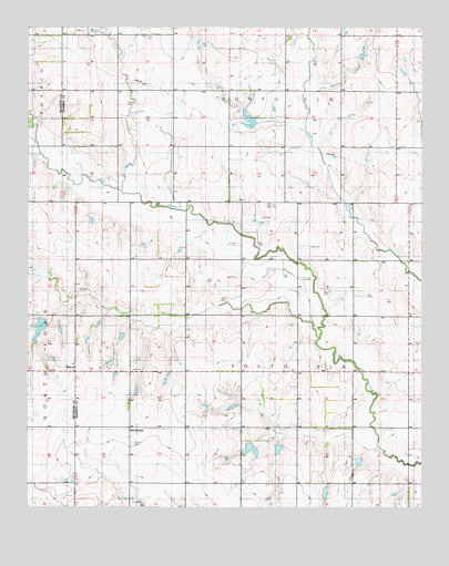 Retrop, OK USGS Topographic Map