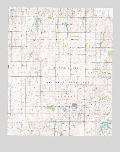 Reydon, OK USGS Topographic Map