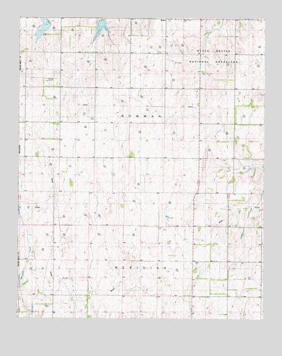 Reydon SW, OK USGS Topographic Map