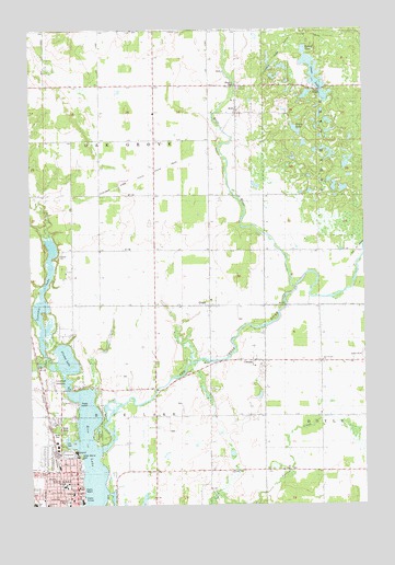 Rice Lake North, WI USGS Topographic Map