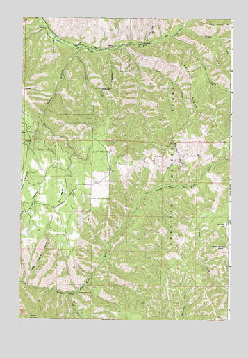 Big Meadows, OR USGS Topographic Map