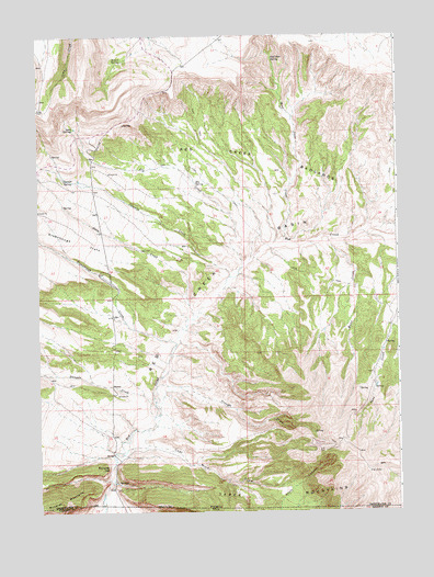 Richards Gap, WY USGS Topographic Map