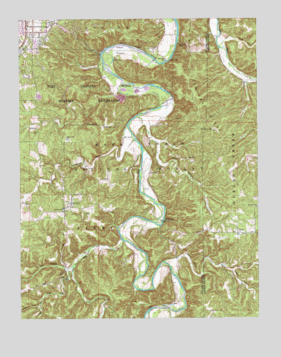 Big Piney, MO USGS Topographic Map