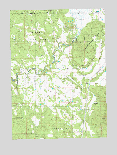 Riverbed Butte Spring, OR USGS Topographic Map
