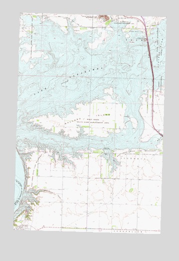 Riverdale North, ND USGS Topographic Map