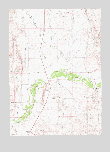 Riverview, WY USGS Topographic Map