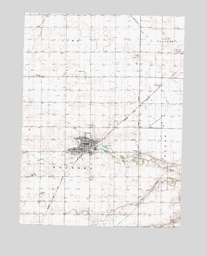 Roanoke, IL USGS Topographic Map