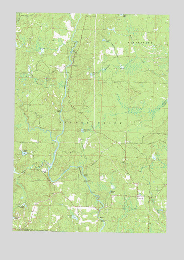 Roaring Rapids, WI USGS Topographic Map