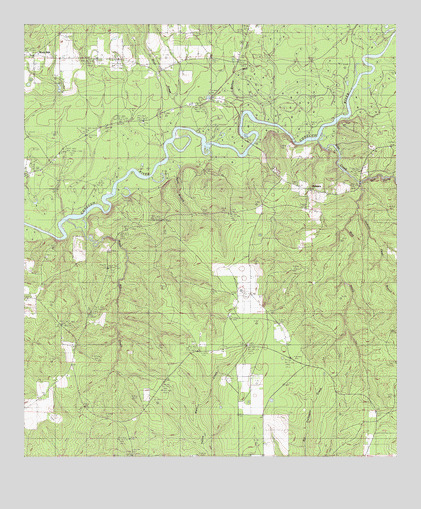 Roberts, AL USGS Topographic Map
